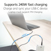 ACT USB 2.0 240W Lade-/Datenkabel USB-C zu USB-C, Schwarz, 2 m (AC3087)