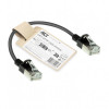 ACT Schwarz 0,15 m LSZH S/FTP CAT7 Slimline Patchkabel Snagless mit RJ45 Steckern (DF7930)