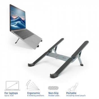 ACT Faltbarer Laptopständer, Aluminium (AC8122)