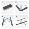 ACT Faltbarer Laptopständer, Aluminium (AC8122)