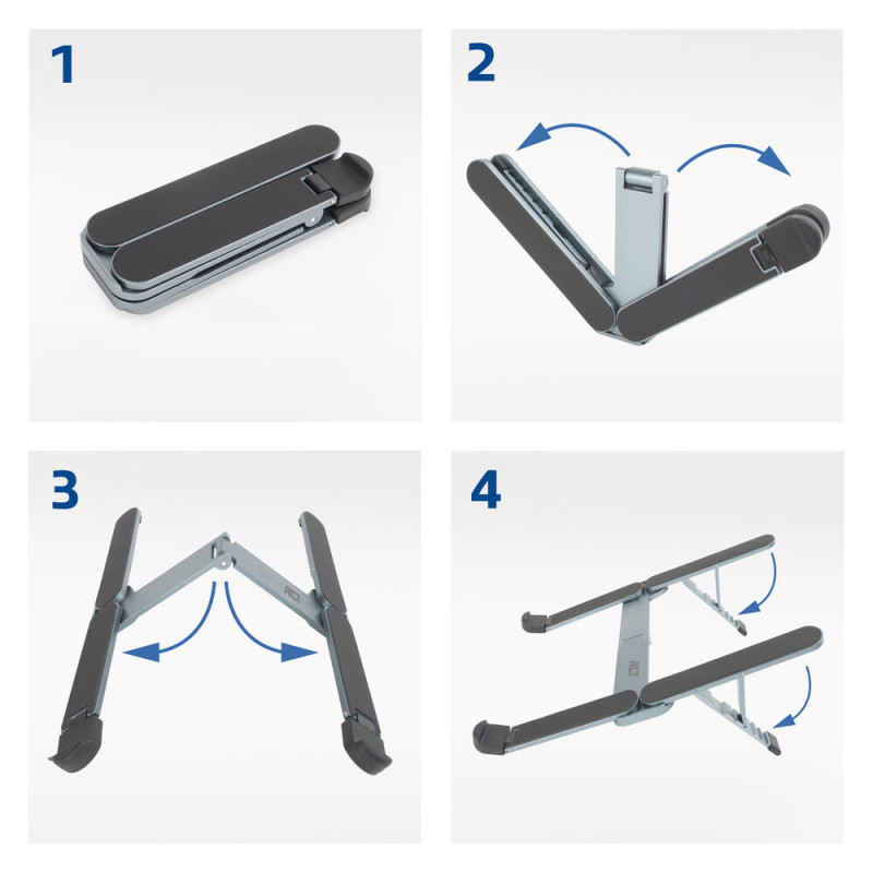 ACT Faltbarer Laptopständer, Aluminium (AC8122)