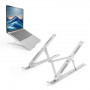 ACT Faltbarer Laptopständer, 7 Positionen höhenverstellbar, Aluminium, Silber, ACT Essentials (AC8121)