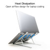 ACT Faltbarer Laptopständer, 7 Positionen höhenverstellbar, Aluminium, Silber, ACT Essentials (AC8121)