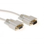 ACT AK2309 Serielles 1:1 Straight-Through-Kabel D-Sub 9-polig Stecker auf Buchse 10m Elfenbein