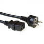 ACT AK5410 Netzkabel CEE 7/7 auf IEC C19 0,5 m Schwarz