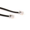 ACT TD5701 RJ12 auf RJ12 Telefonkabel, 1 m, Schwarz