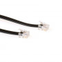 ACT TD5701 RJ12 auf RJ12 Telefonkabel, 1 m, Schwarz