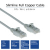 ACT Grau 7 Meter LSZH U/UTP CAT6 Rechenzentrum Slimline Patchkabel snagless mit RJ45 Steckern (DC9007)