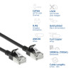 ACT Schwarz 1m LSZH S/FTP CAT6A Slimline Patchkabel Snagless mit RJ45 Steckern (DB7901)
