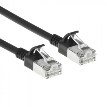 ACT Schwarz 2m LSZH S/FTP CAT7 Slimline Snagless Patchkabel (DF7902)