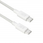 ACT USB 2.0 60W Lade-/Datenkabel USB-C zu USB-C, Weiß, 2 m (AC3081)