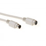 ACT AK3230 PS/2 Kabel 1,8m 6-pol Mini-DIN Stecker-Stecker Elfenbein