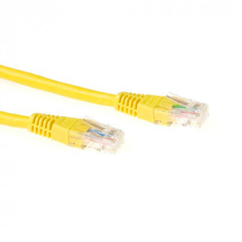 ACT Gelb 1,5m LSZH U/UTP CAT6 Patchkabel mit RJ45 Steckern IB9851