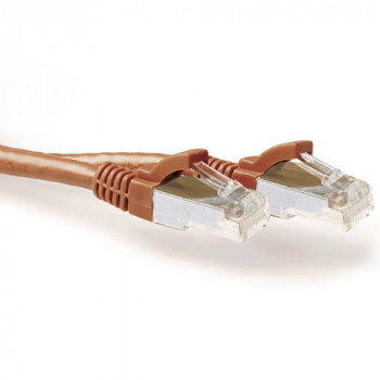 ACT FB2210 10m Cat6a S/FTP Netzwerkkabel, RJ45, Braun
