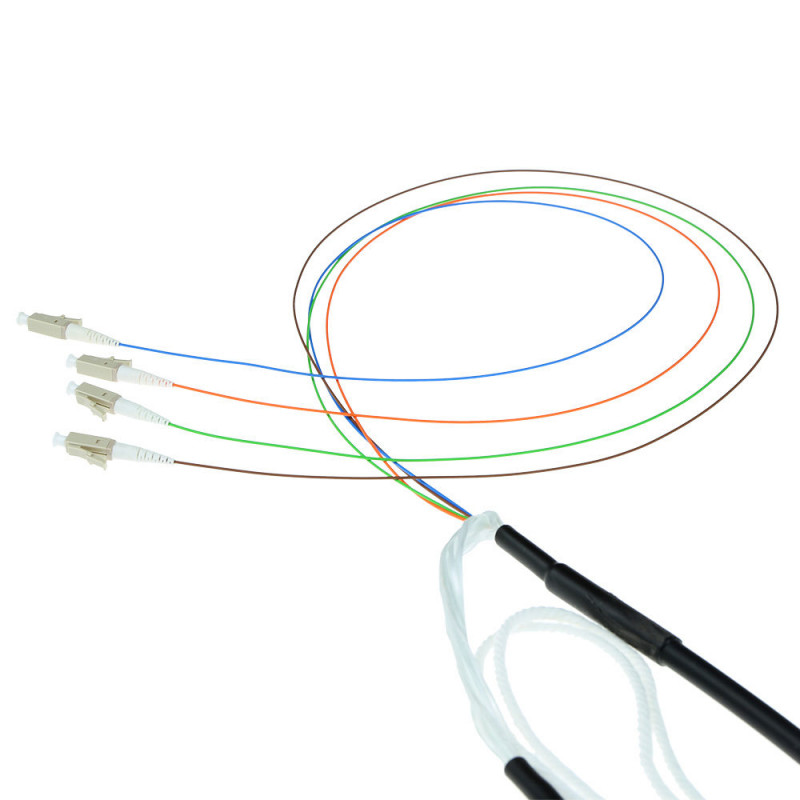 ACT 120m Multimode 50/125 OM4 Innen-/Außenkabel 12 Fasern mit LC-Steckern (RL4712)