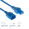 ACT Netzkabel C14 - C15 blau 2,5 m (AK5393)