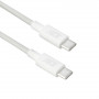 ACT USB 2.0 60W Lade-/Datenkabel USB-C zu USB-C, Weiß, 1 m (AC3080)