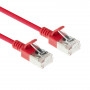ACT Rotes 5m LSZH S/FTP CAT6A Slimline Patchkabel mit RJ45-Steckern, snagless (DB7505)