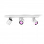 Signify Philips Hue White & Color Ambiance Argenta 3-Spot Deckenleuchte Weiß