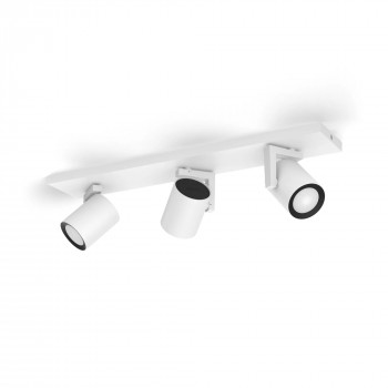 Signify Philips Hue White & Color Ambiance Argenta 3-Spot Deckenleuchte Weiß