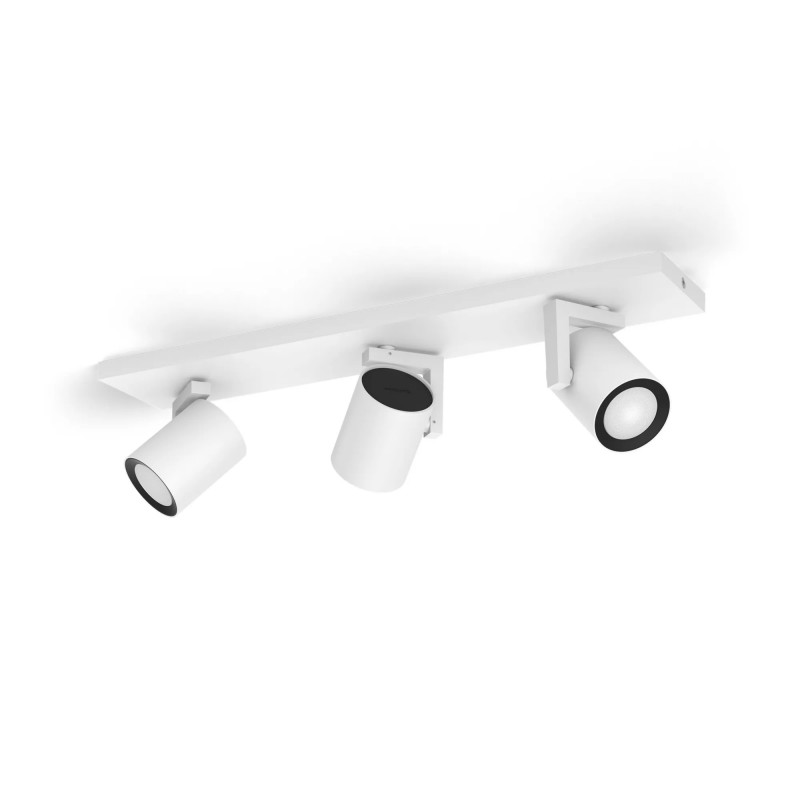 Signify Philips Hue White & Color Ambiance Argenta 3-Spot Deckenleuchte Weiß