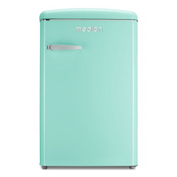 Medion MD37790 Retro-Kühlschrank Türkis, 90L Gesamtvolumen, Energieeffizienzklasse E