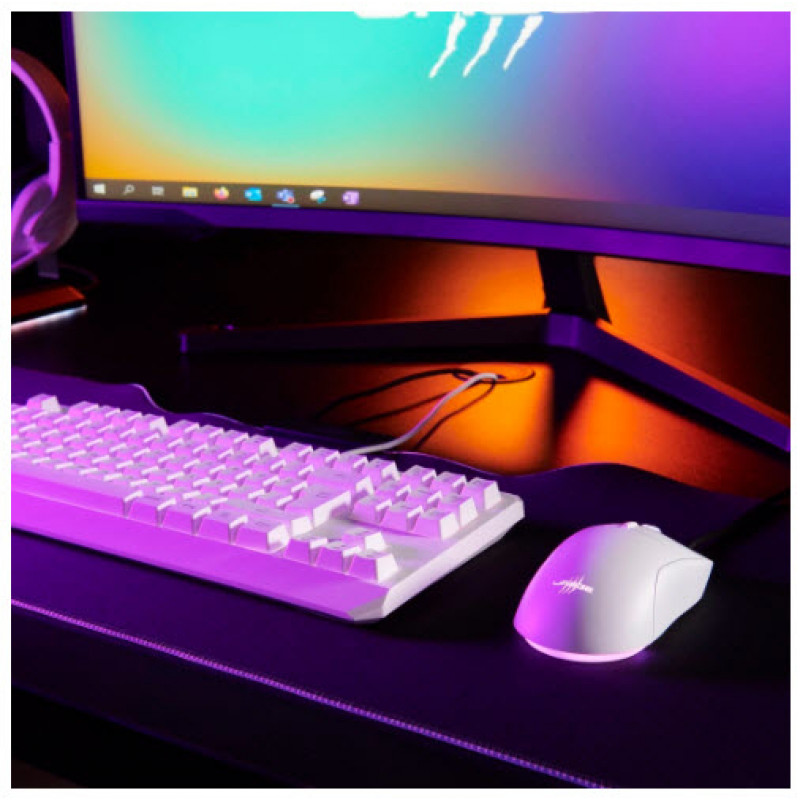 uRage Exodus 220 TKL Gaming-Tastatur, kabelgebunden, Weiß