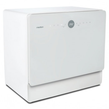 Medion DWT50 (MD 37775) Freistehender Geschirrspüler 50 cm Breite, 9 Maßgedecke, Energieklasse F, Weiß