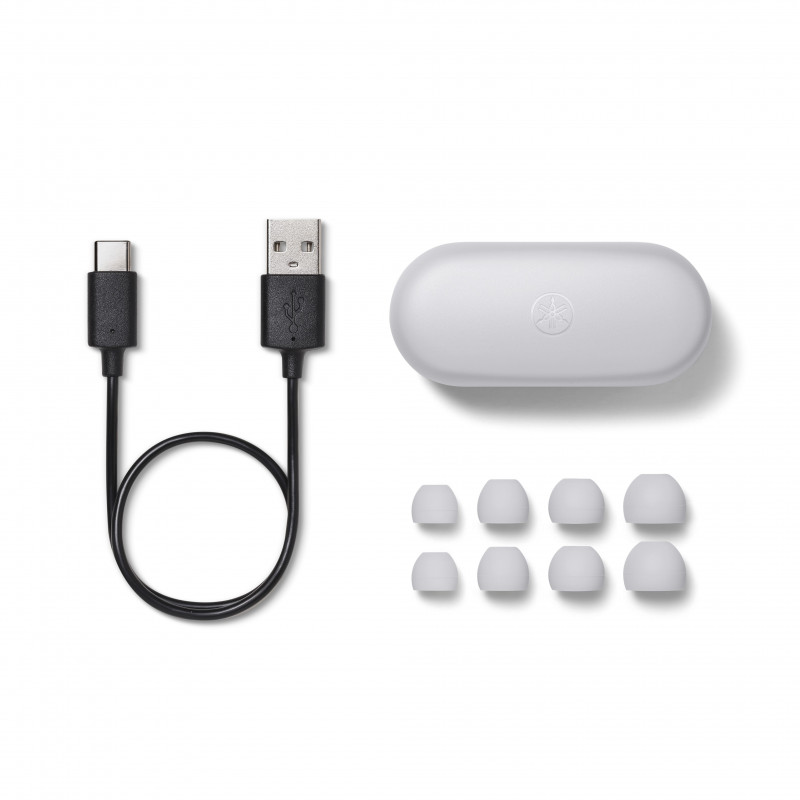 Yamaha TW-E3C True Wireless In-Ear-Kopfhörer, aptX Adaptive, Grau