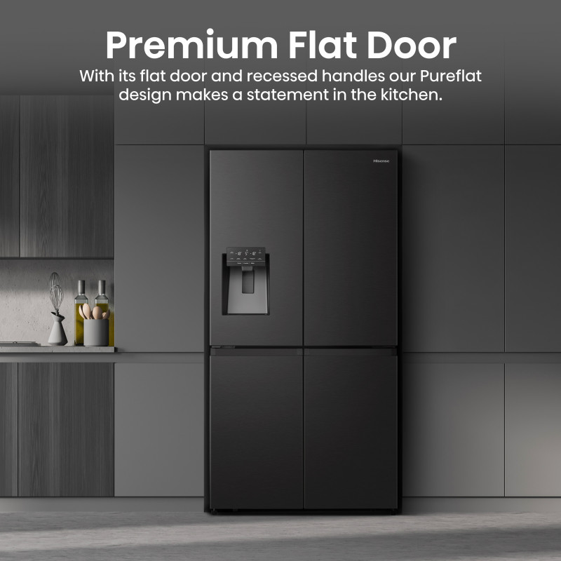Hisense RQ760N4SBFE Side-by-Side-Kühlschrank (American Style) 178,5 cm Höhe EEK E