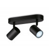 WiZ IMAGEO Spots Deckenleuchte Tunable White 2x5W Schwarz Einzelpack