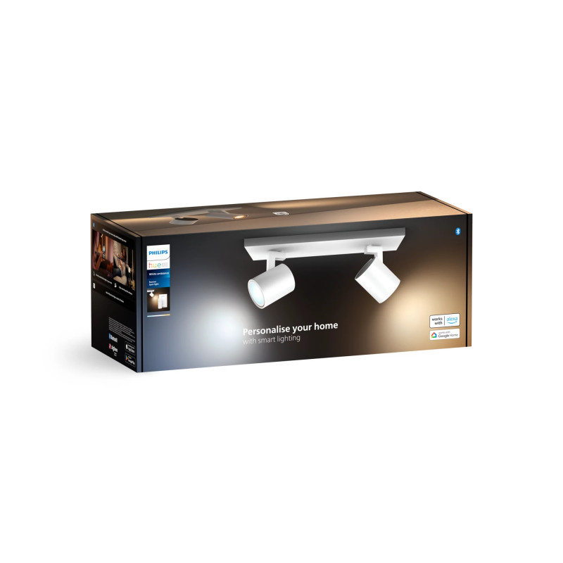 Philips Hue White Ambiance Runner Spot 2-Licht Weiß mit Dimmschalter