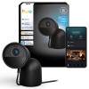 Philips Hue Secure Wired Kamera mit Standfuß, 2K Videoauflösung, Schwarz