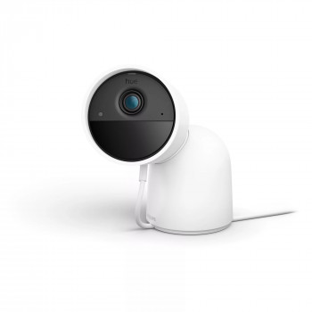 Philips Hue Secure Kabelgebundene Kamera mit Standfuß Weiß