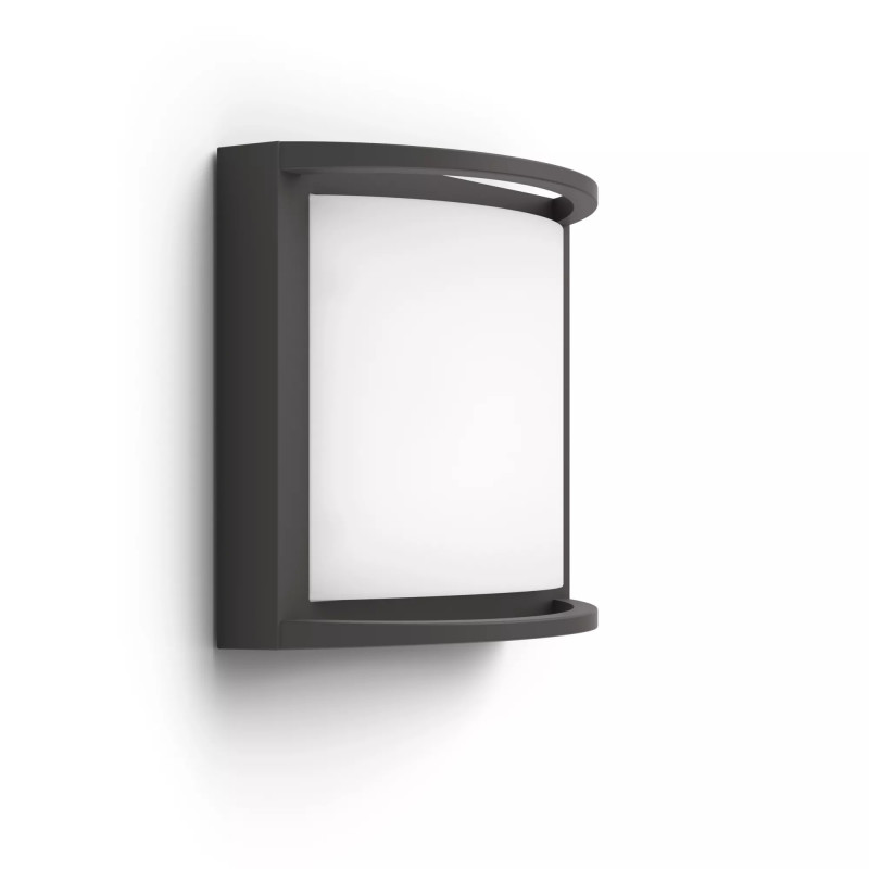 Philips Outdoor Ultra-Effiziente Samondra Wandleuchte 3,8W, 2700 Kelvin Anthrazit