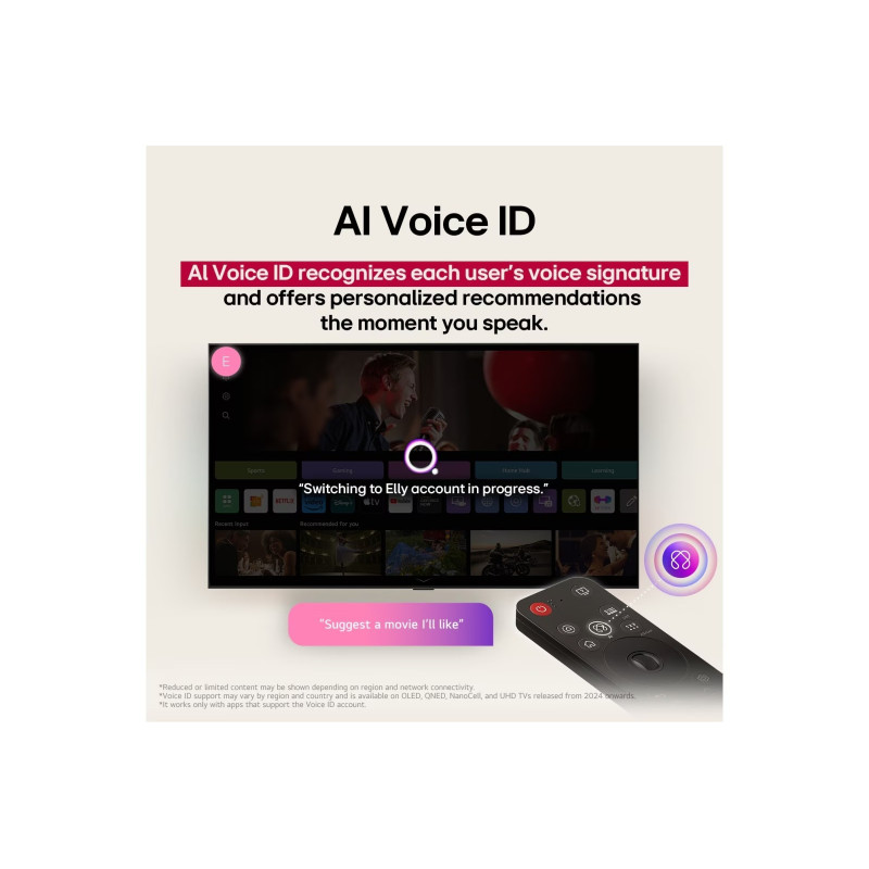 LG 65QNED82A3B 65 Zoll QNED 4K Smart TV mit α7 Gen6 AI Prozessor