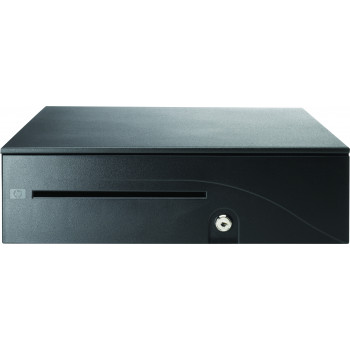 HP Geldkassette für Engage Flex Mini Retail System – Elektronisch, 3-Positionen-Schloss, 5 Geldschein- / 8 Münzfächer, Schwarz