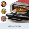 Ariete Pizzaofen DA GENNARO Rot/Edelstahl 2200W für Pizzen bis 30cm