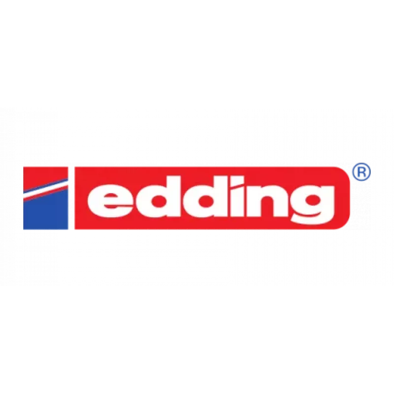 Edding 5000 Acrylmarker-Set, Keilspitze, 5-10 mm, verschiedene Farben (Schwarz, Orange, Pink, Weiß, Gelb), 5 Marker 4-5000-5