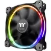 Thermaltake Riing 12 LED RGB Sync Edition CL-F071-PL12SW-A 120-mm-Gehäuselüfter, 3er-Pack, bis zu 1500 U/min, Schwarz