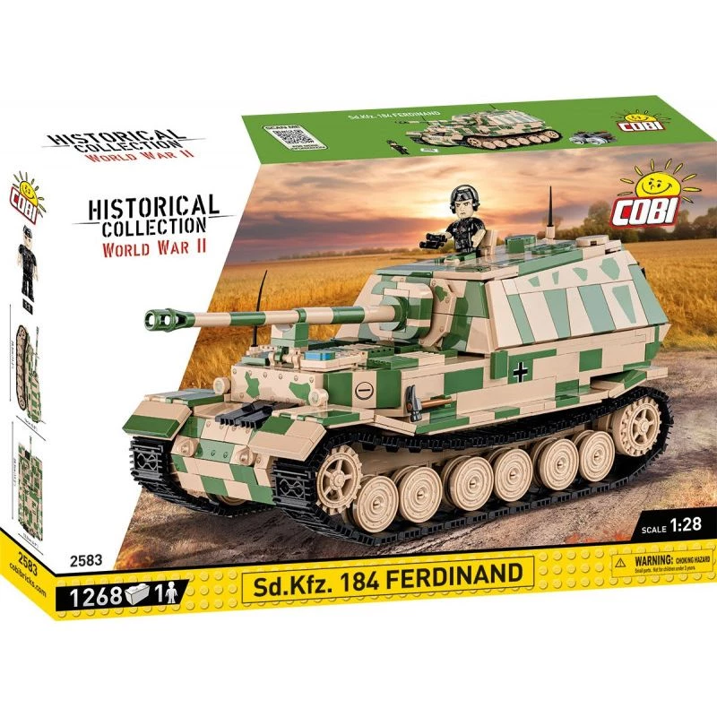 Cobi Historical Collection WWII SD. Fahrzeug. Ferdinand Panzer, Mehrfarbig