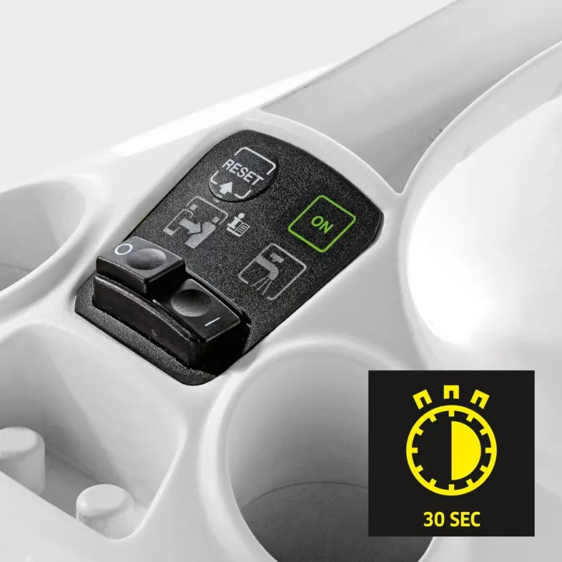 Kärcher SC 3 EasyFix 1.513-650.0 Zylinder-Dampfreiniger, 1900 W, 3,5 bar, 0,5 l, Schwarz/Weiß