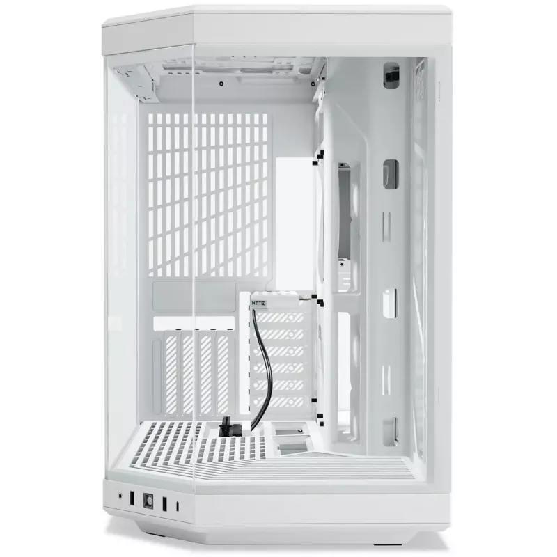 HYTE Y70 CS-HYTE-Y70-WW Midi-Tower PC-Gehäuse, E-ATX, Hartglas, Schneeweiß