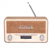 Denver DAB-18LW DAB+/FM Retro-Radio, Bluetooth, Holzoptik hell