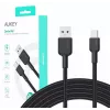 USB-A-auf-USB-C-Kabel Aukey CB-NAC1, 1 m, geflochtenes Nylon, USB PD 60 W, USB 2.0