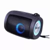DEFENDER Enjoy S200 65200 tragbarer Bluetooth-Lautsprecher, TWS, 5 W, LED-Licht, FM, microSD, 10 Std. Akkulaufzeit, schwarz