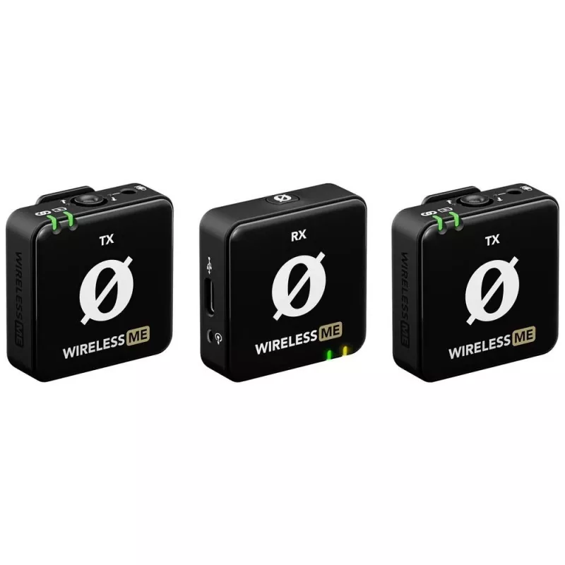 RØDE Wireless ME Dual - kompaktes drahtloses Mikrofonsystem mit zwei Sendern für Zweikanalaufnahmen