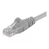 Wentronic Goobay CAT 6 Patchkabel, U/UTP, Grau, 1,5 m - CCA Kupfer-Mix (95591)