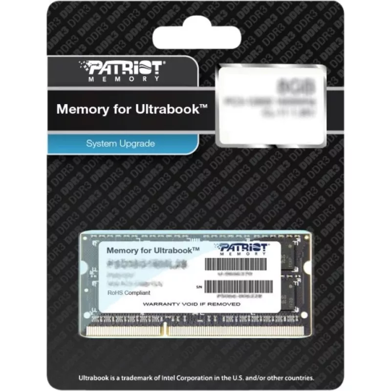 Patriot Signature Ultrabook PSD38G1600L2S 8 GB DDR3 SO-DIMM Arbeitsspeicher, 1600 MHz (PC3-12800), CL11