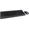 Lenovo 4X30H56829 Tastatur Maus inklusive Universal RF Wireless QWERTY US Englisch Schwarz